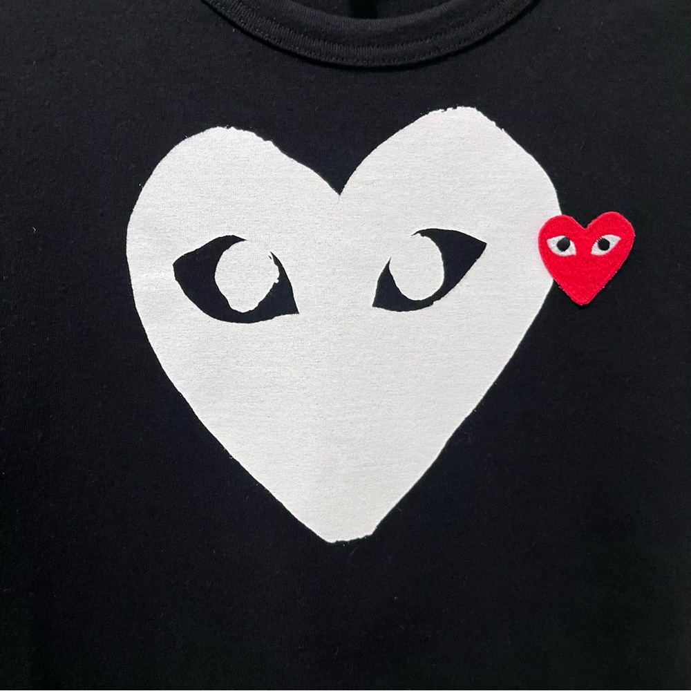 COMME DES GARÇONS PLAY DOUBLE - HEART T-SHIRT - Picture 4 of 9
